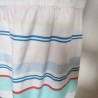 Robe blanche à rayures pastels T 42 Caroll - détail