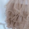 Jupe beige en tulle ondulé TU Molly Bracken - détail