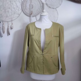 Veste droite vert anis T 48 Divas