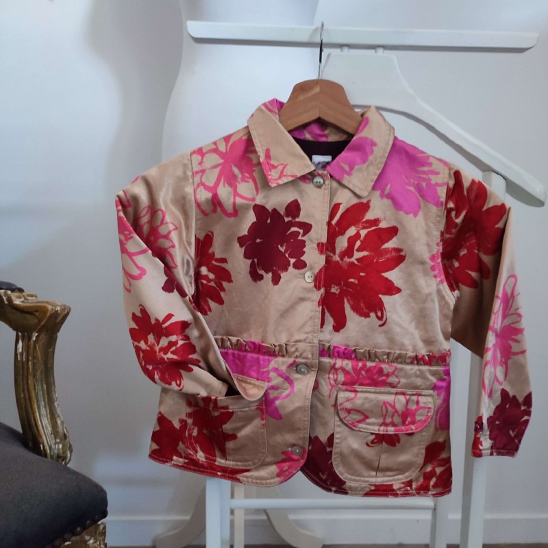 Veste de fête doré, rose et rouge 5 ans Absorba