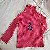 Col montant rayé rouge et rose 2 ans Petit Bateau - Dos