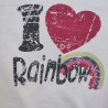 T-shirt blanc Rainbow 8 ans 3 Suisses collection - Motif