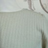Pull vert d' eau T M Sym - Détail tricot