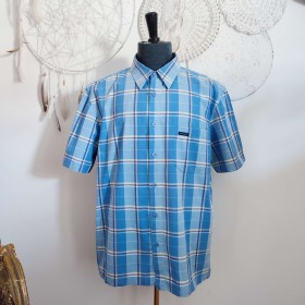 Chemisette écossaise bleue T XXL Chevignon