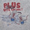 T-shirt gris aux baskets 2 ans Petit Bateau - Motif