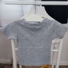 T-shirt gris aux baskets 2 ans Petit Bateau - Dos