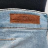 Bermuda en jeans effrangé T XS Cup of Joe - Etiquette cuir