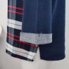 Sweater écossais bleu marine T 1 - Manche et côté