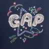 T-shirt festif bleu marine 2 ans Baby Gap - Motif
