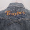 Veste en jeans used 26 mois Tony Boy - Détail dos
