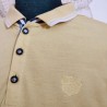 Polo jaune T M Delahaye - Col