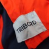 Blouson imperméable orange et bleu marine T XL Decathlon - Tribord au poignet