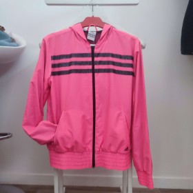 Veste de sport rose fluo à...