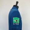 Polo bleu Brazil T S US Polo Assn - Manche et drapeau du Brésil