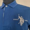 Polo bleu Brazil T S US Polo Assn - Logo brodé