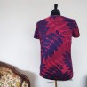 T-shirt violet et fuchsia à feuillage T M Devred - Dos