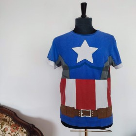 T-shirt Captain America bleu T M Disneyland