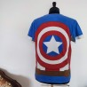 T-shirt Captain America bleu T M Disneyland - Dos