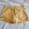 Short en lin jaune T 36 K Woman