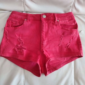 Short en jeans coquelicot used T 36 H&M Divided