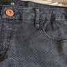 Short en jeans noir à minis pois  T 36 H&M - Détail