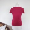 T-shirt rose cerise marque strass T S Esprit - Dos