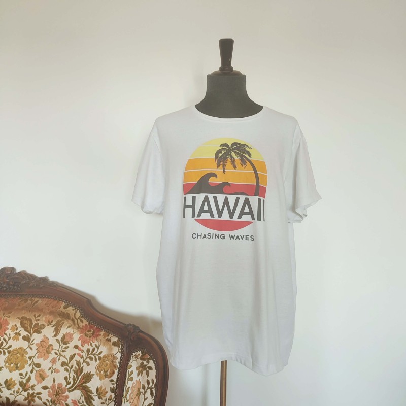 T-shirt blanc Hawaï T XXL Cool Vibes