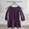 Robe en velours prune et violette 3 ans Baby GAP - Dos