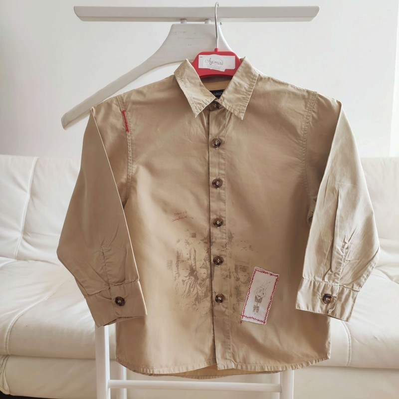 Chemise beige d'écolier 5 ans Jean Bourget