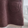 Robe marron en toile de laine 4 ans Bonpoint - Détail