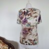 T-shirt à fleurs en aquarelle T 42-44 Olga Santoni - Dos