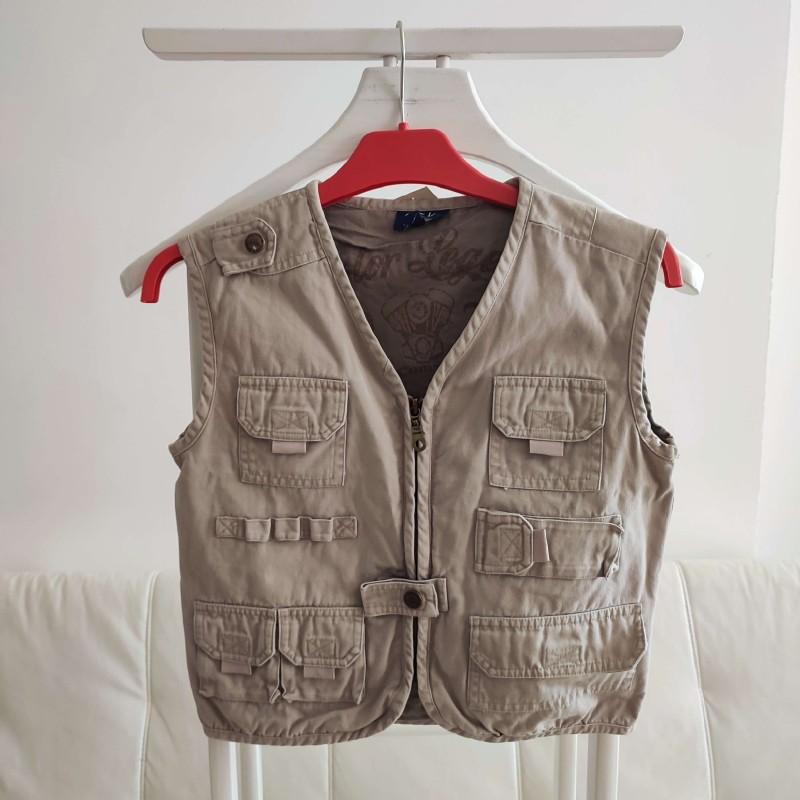Gilet Aventurier beige 6 ans Country For Kids Gilet Aventurier beige 6 ans Country For Kids