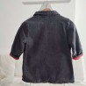 Manteau en jeans noir 6 ans Elle - Dos