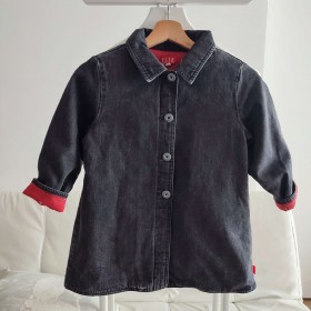 Manteau en jeans noir 6 ans Elle