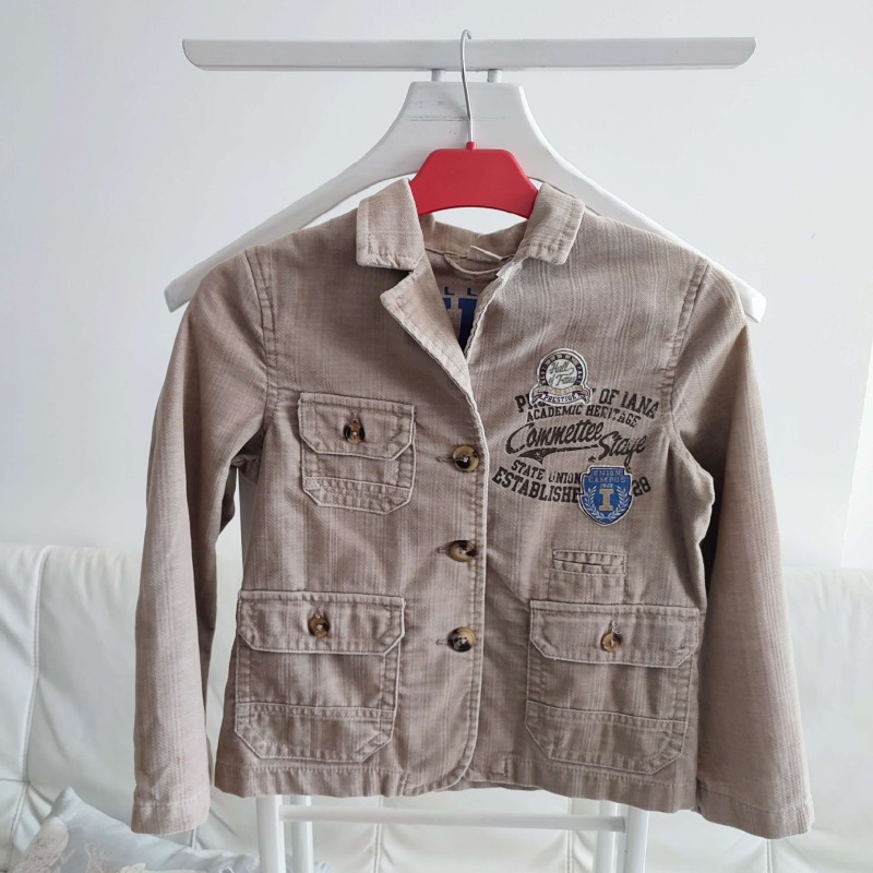 Veste en velours beige Campus 7 ans Iana Kids Boy