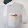 Polo blanc Baoba T XL - Détail