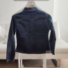 Veste cintrée en jeans foncé noirci 12 ans DDP - Dos