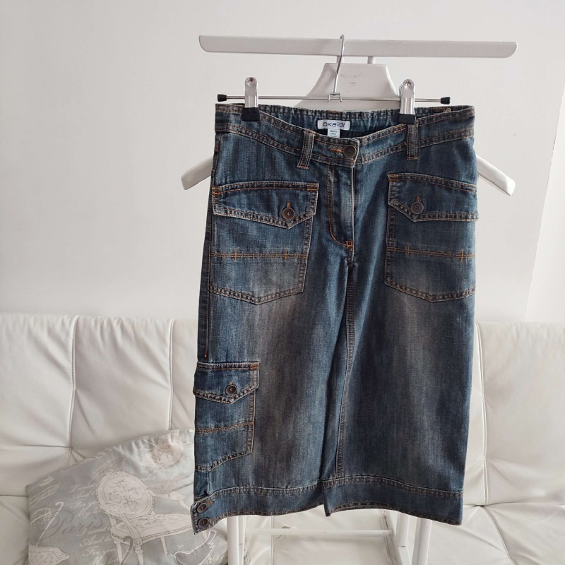 Pantacourt en jeans grisé 10 ans Okaïdi