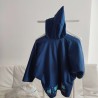 Poncho d' hiver bleu marine 6 ans Marèse - Dos