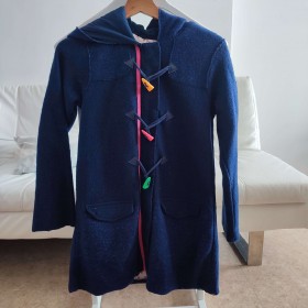 Manteau bleu marine pailleté 12 ans DPAM