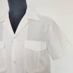 Chemisette blanche avec porte-galons T 37-38 Toulon - Détail