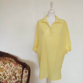 Tunique ou robe-chemise jaune T XXL