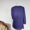 Blouse boutonnée violette T L Bensimon - Dos