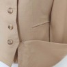 Veste beige au col plissé T 1 Eurathor - Détails