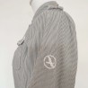 Veste officier blanche rayée gris T 38 Aigle - Broderie logo