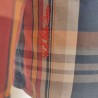 Chemise écossaise orangée T S US Polo ASSN - Broderie marque sur le côté