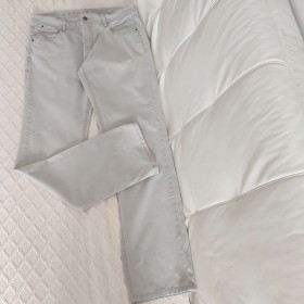 Pantalon droit beige grisé T 40 Esprit