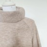 Pull oversize ou robe beige à col roulé T XS H&M Basic - Col