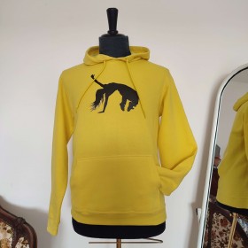 Sweater à capuche jaune street danse T S Sol's
