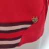 Sweater rouge aux manches géantes T 42 Nénette - Détail base
